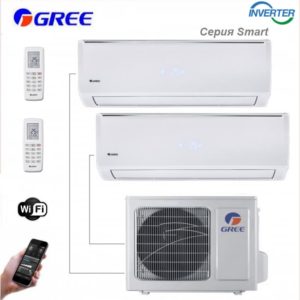 Мульти сплит система GREE SMART 2 внутренних блока