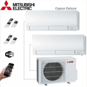 Mitsubishi Electrci на 2 комнаты серия DeLuxe White