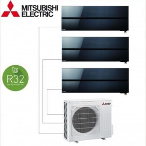 Мульти сплит система Mitsubishi Electric на 3 комнаты | Premium Черный