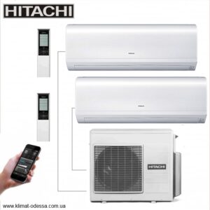 Мульти сплит система HITACHI на 2 внутренних блока